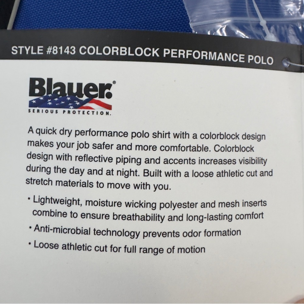 Blauer High Visibility Work Performance Polo Mens… - image 6